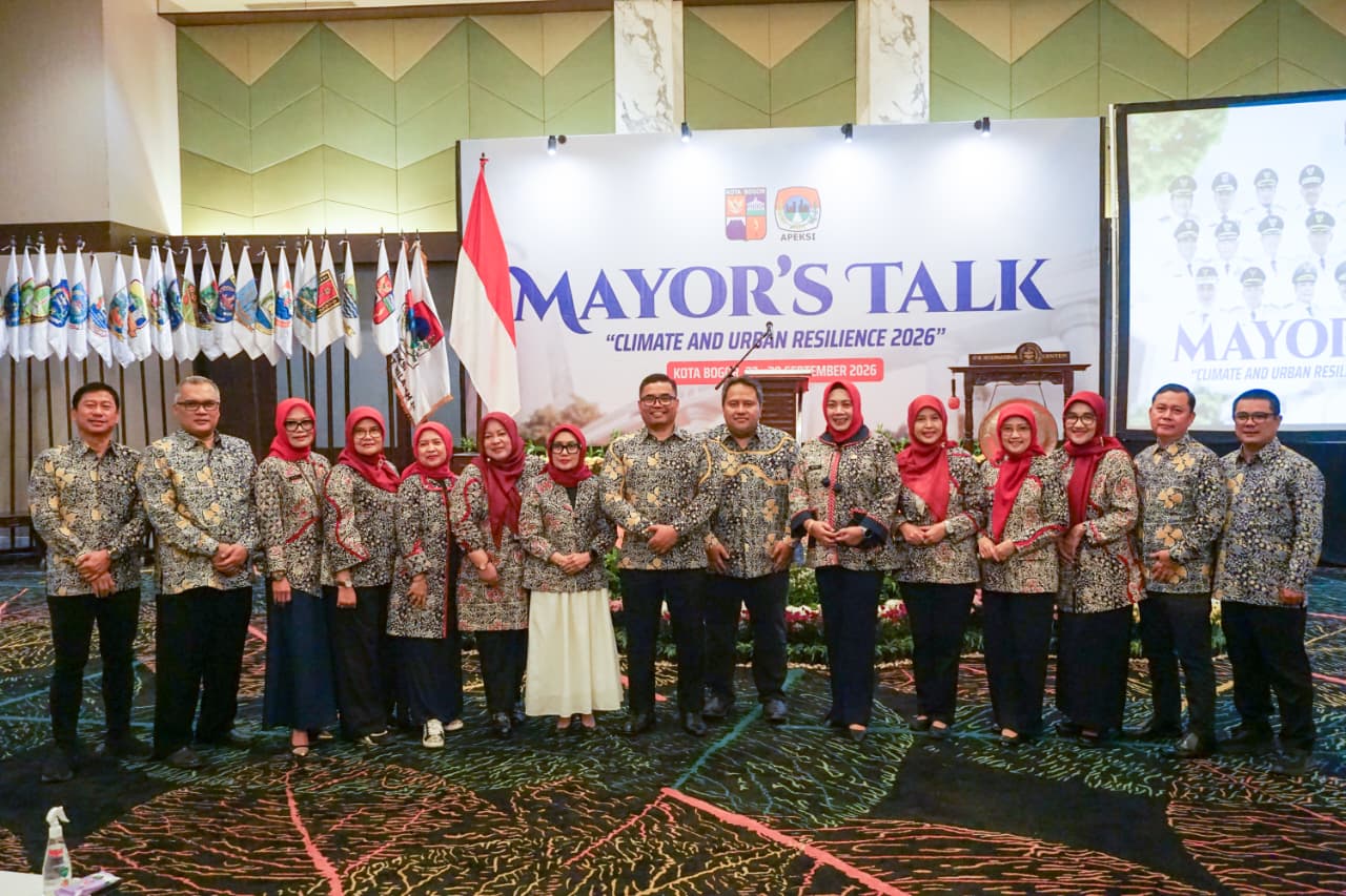 Kota Bogor menjadi tuan rumah Mayor’s Talk 2026 bertajuk “Climate & Urban Resilience”.