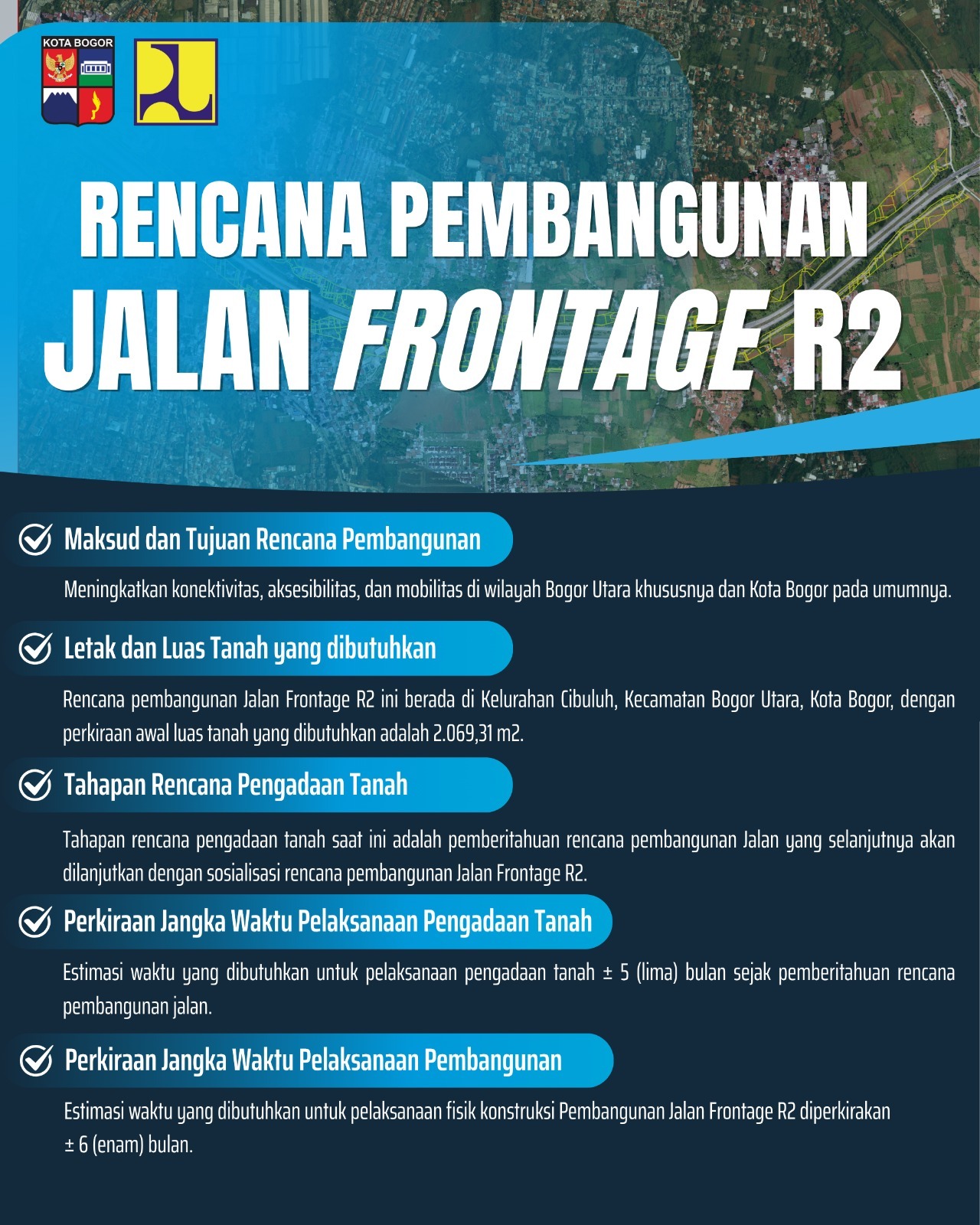 Sosialisasi Rencana Pembangunan Jalan Frontage R2 (Arteri Selatan)